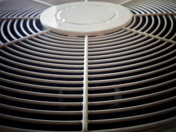 Close up compressor air conditioner.